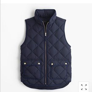 J. Crew Excursion Quilted Down Vest